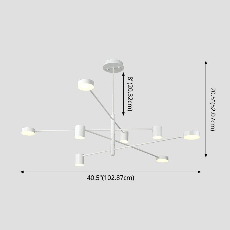Lampadario a soffitto a soffitto starburst lampada a soffitto sospeso in metallo per soggiorno