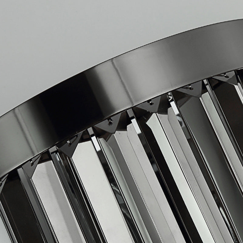 4 niveaus wandmontage licht postmoderne rook grijs grijs drievoudige kristallen staaf 2 koppen woonkamer stenel licht