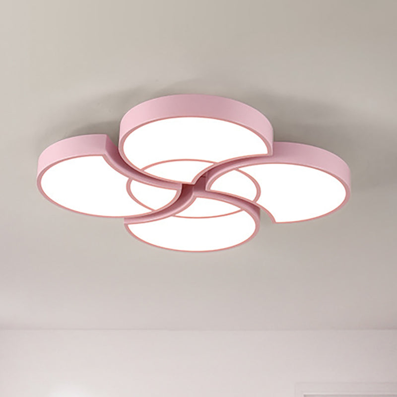 Blossom Girls Bedroom Ceiling Lamp Acrylique 4 Heads Lovely LED Ceiling Mount Light