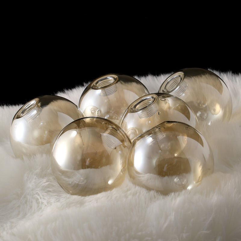 Fissature del lampadario a forma di globo Luce sospensione di vetro moderna per soggiorno