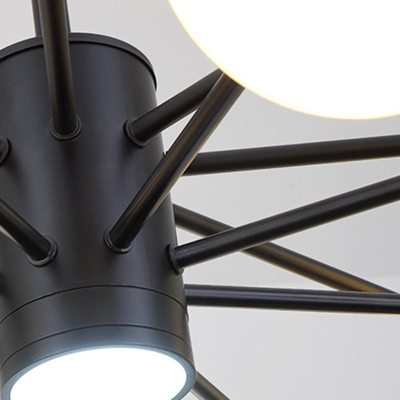 Spherical Chandelier Light Ultra-Contemporary Glass Ceiling Pendant for Living Room