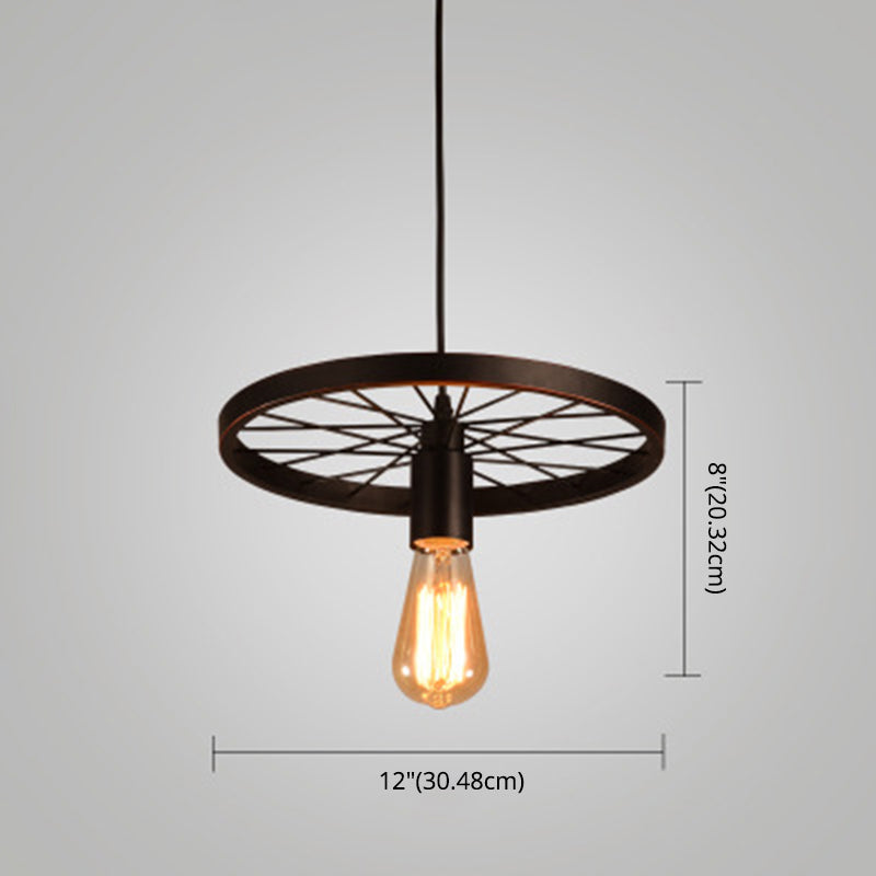 Ruota a pendente multipla in stile industriale METALLIC PENDANTI LAMPARE MULTIMA