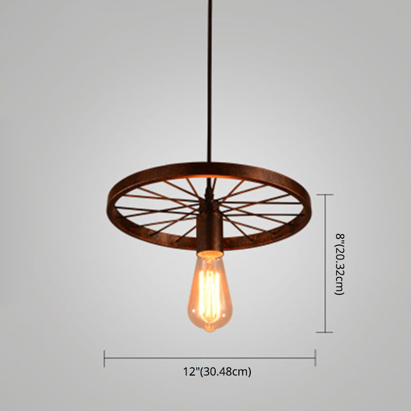 Ruota a pendente multipla in stile industriale METALLIC PENDANTI LAMPARE MULTIMA