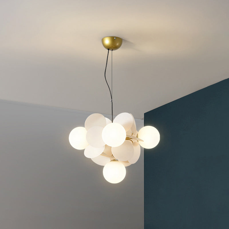 Balloon suspension des luminaires suspendus Cartoon Métallique Drop Pendant avec une teinte en verre pour la chambre