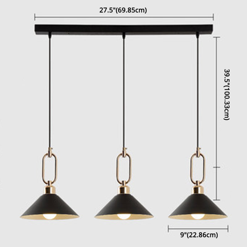 Modern Macarons Umbrella Shade Pendant Light Metal Pendant Lighting with Metal Ring