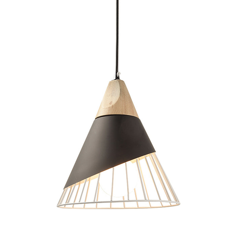 1-licht draadkooi hanglamp Noordelijke macarons stijl metalen woonkamer hangende lamp