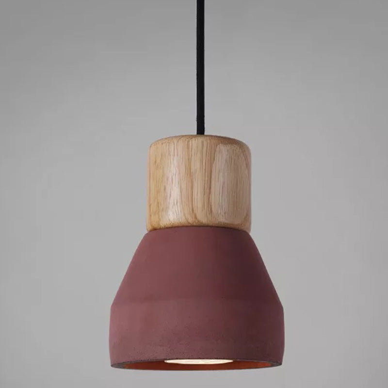 Cement Tapered Hanging Light Nordic Minimalist Style 1 Light  Restaurant Down Mini Pendant