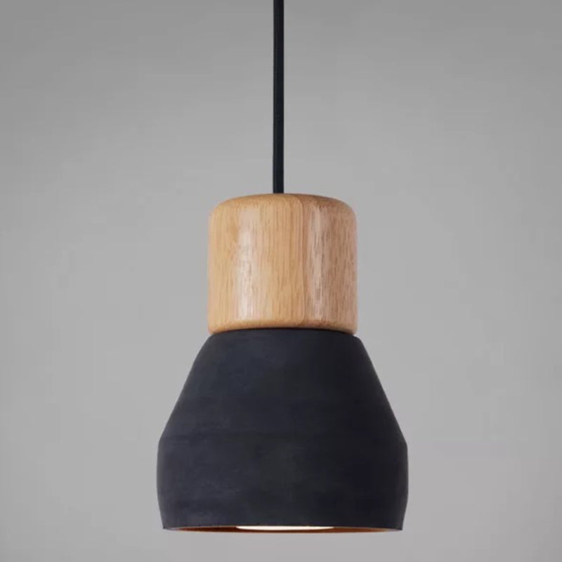 Cement Tapered Hanging Light Nordic Minimalist Style 1 Light  Restaurant Down Mini Pendant