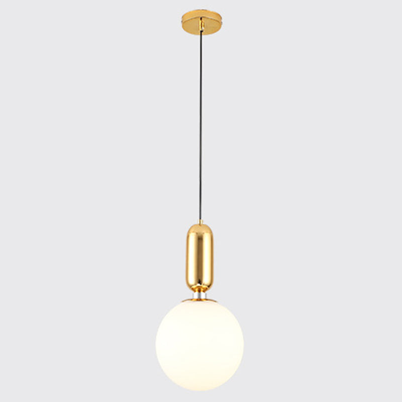 Lámpara colgante de globo de diseño de diseño de mediados de siglo