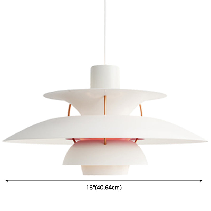 Metal Flying Saucer Hanging Light 1 Light Nordic Style Hanging Lamp for Restaurant