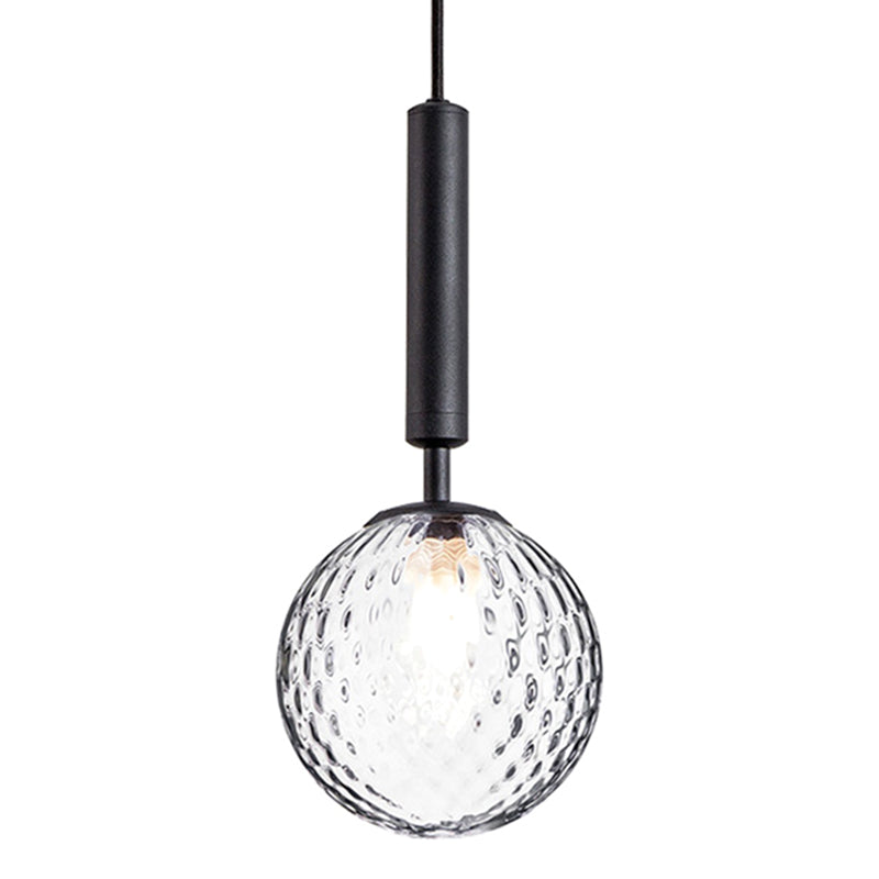 Mitte des Jahrhunderts Design Globe Hanging Lamp Glass Schatten 1 Licht Anhänger Licht für Schlafzimmer