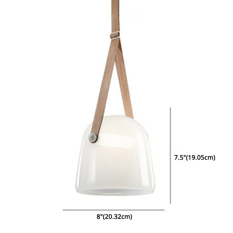 Nordic Modern 1 Light Pendant  Lamp Bell Glass Pendant Lighting  for Living Room