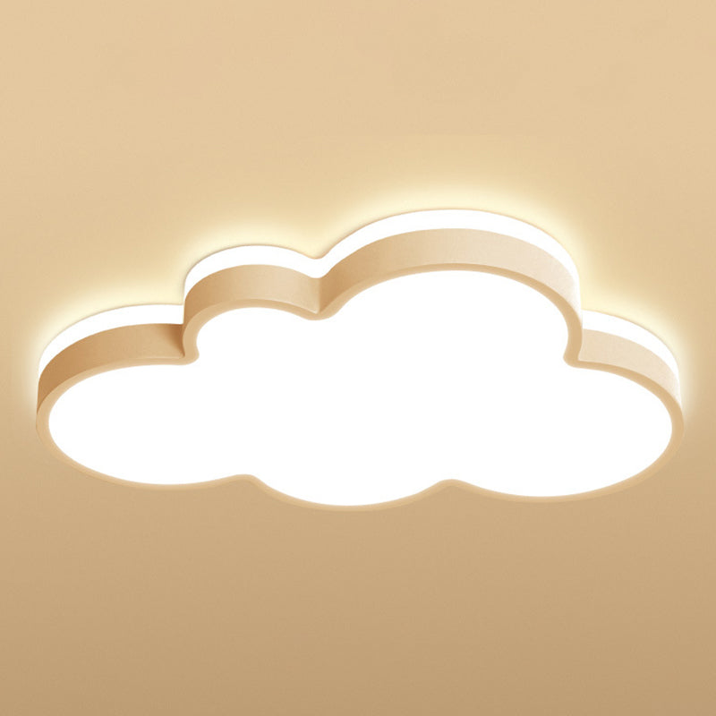 Cloud Flush Light Fixtures 1 Light Acrylic Minimalist Flush Mount Ceiling Light Fixture