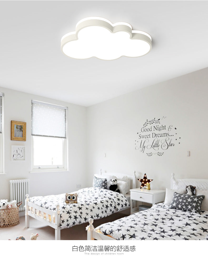 Cloud Flush Light Fixtures 1 Light Acrylic Minimalist Flush Mount Ceiling Light Fixture