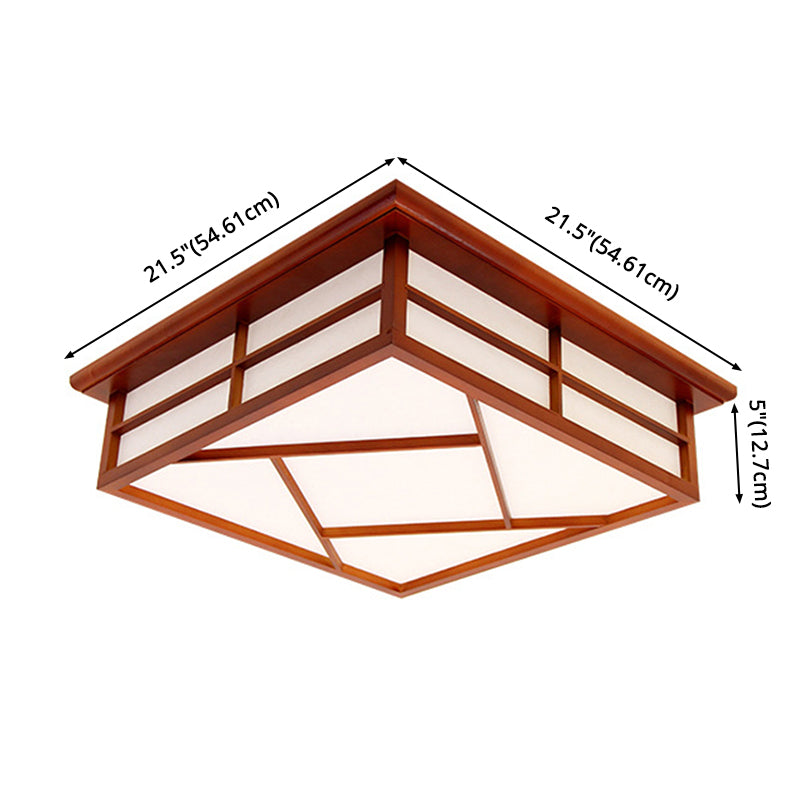 Cubic Semi Flush Light Fixtures Modernist Paper Ceiling Mount Light Fixture for Hallway