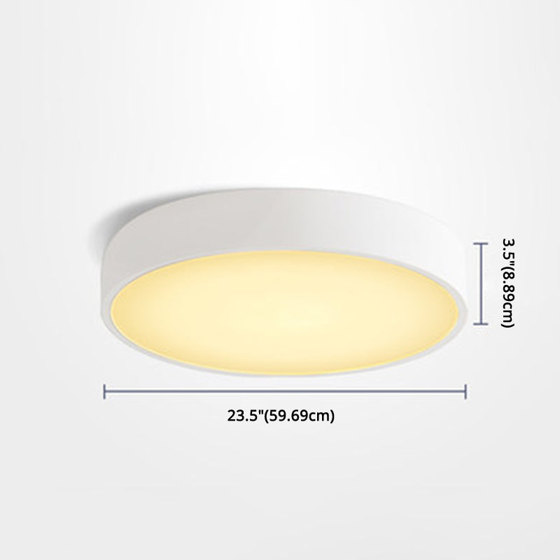 Ronde inbouwverlichting 1-lichts aluminium minimalistische inbouwplafondverlichtingsarmaturen
