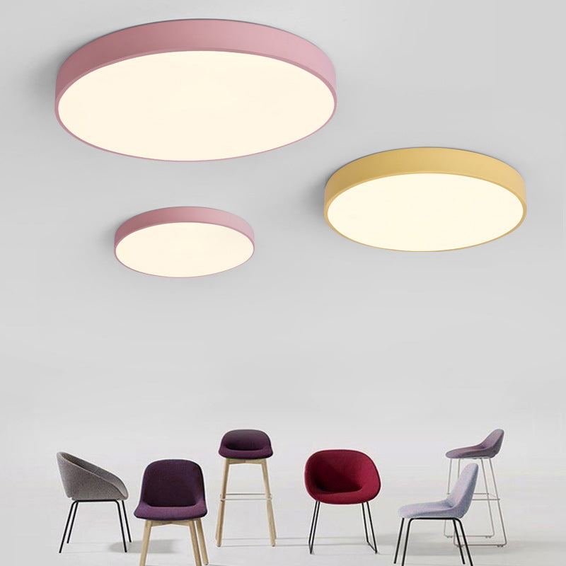Schijfinbouw plafondlamp Minimalisme Acryl plafondmontage lichtarmatuur voor slaapkamer