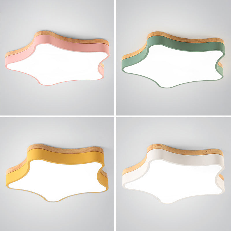 Star Shape SFlush Mount Ceiling Light Fixture Ultra-Contemporary Acrylic Ceiling Light Fixtures