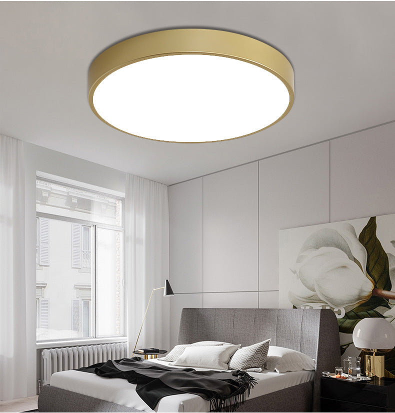 Plafonnier LED moderne et Simple, luminaire rond encastré pour chambre à coucher