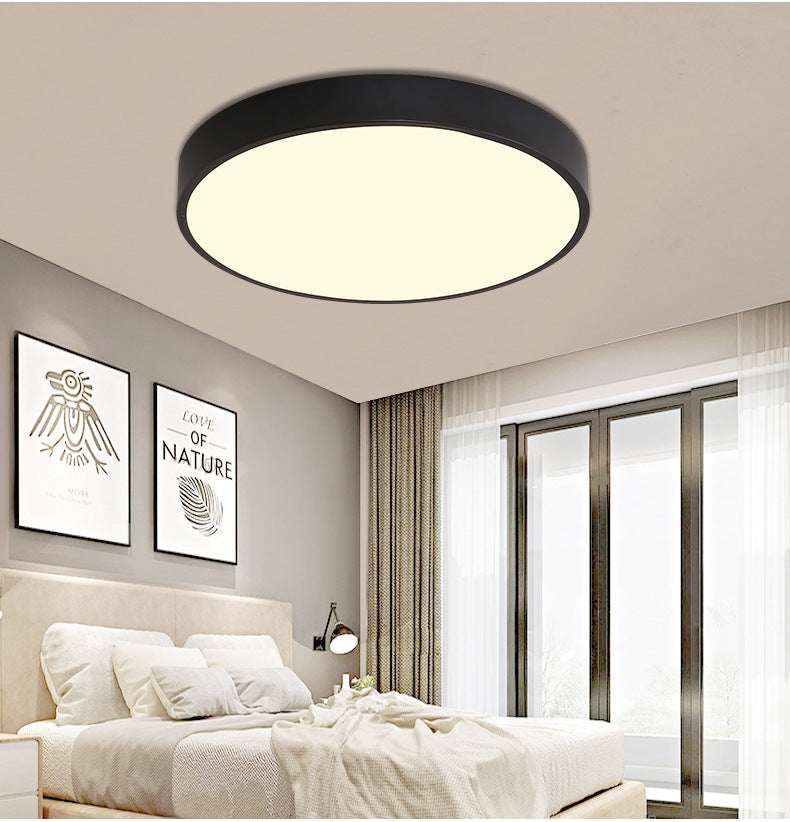 Plafonnier LED moderne et Simple, luminaire rond encastré pour chambre à coucher
