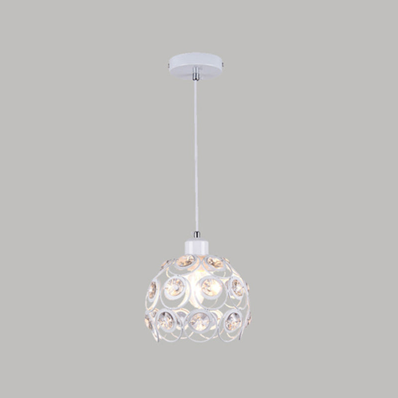 Lampada a sospensione cavati in cristallo Minimalista Modern Modern Hanging Freeture a forma di cupola