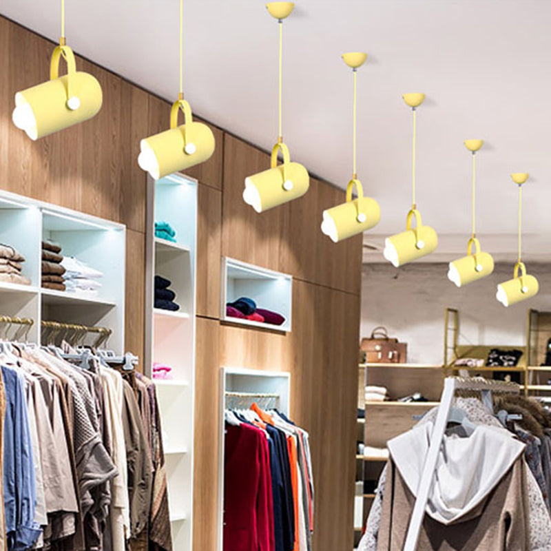 Spotlight cilindrico in metallo Macaron 1 Servizio Commercial Testa Accensione con maniglia regolabile