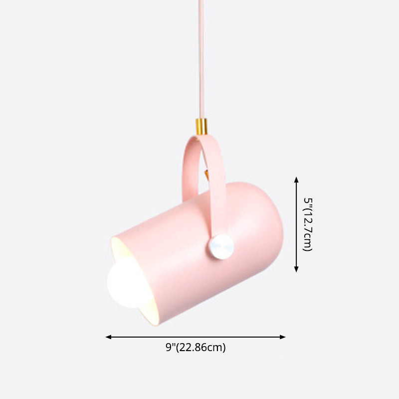 Spotlight cilindrico in metallo Macaron 1 Servizio Commercial Testa Accensione con maniglia regolabile