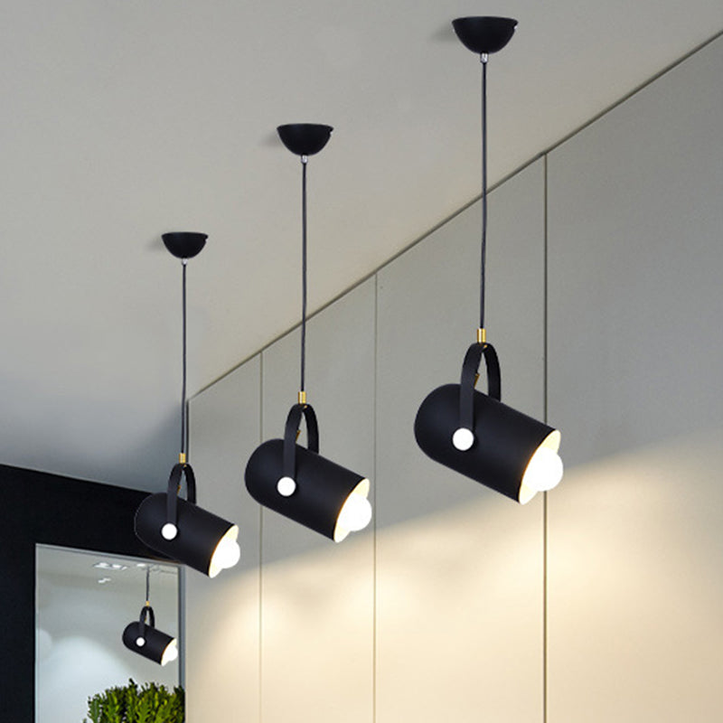 Spotlight cilindrico in metallo Macaron 1 Servizio Commercial Testa Accensione con maniglia regolabile