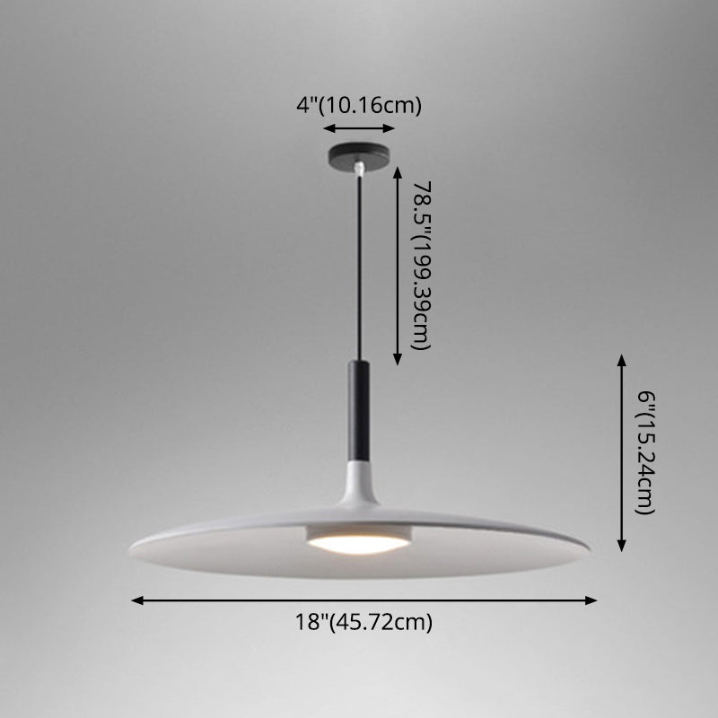 Flying Saucer LED -Suspensionslampe Neuheit Minimalist Metal Restaurant Hanging Anhänger