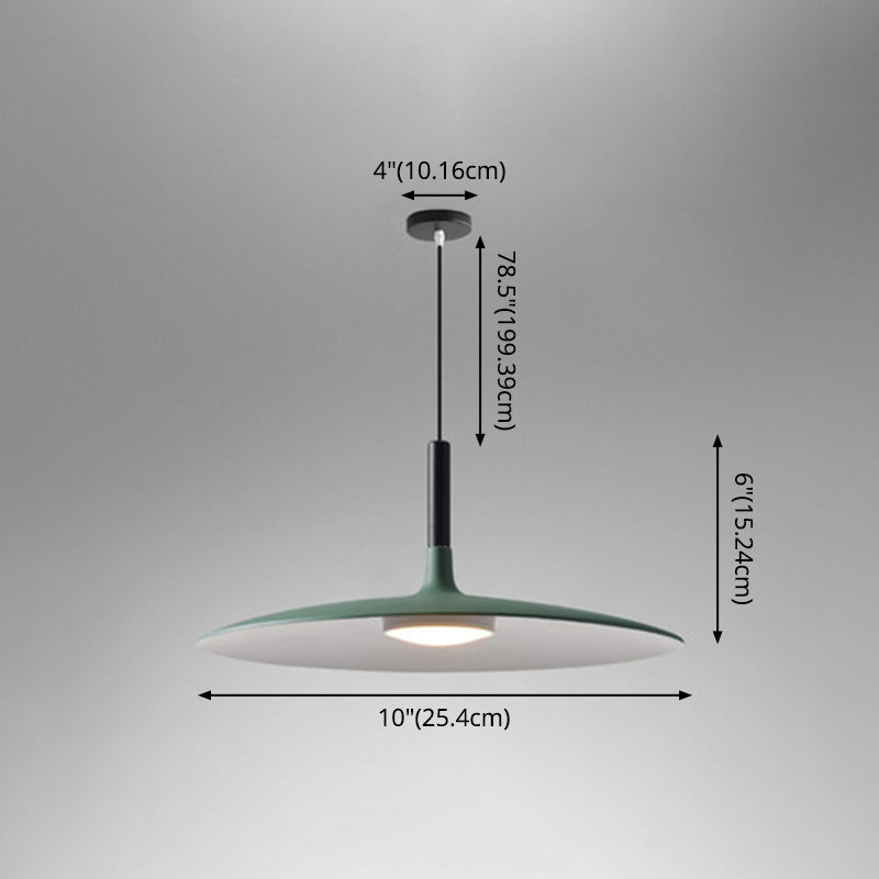 Flying Saucer LED -Suspensionslampe Neuheit Minimalist Metal Restaurant Hanging Anhänger