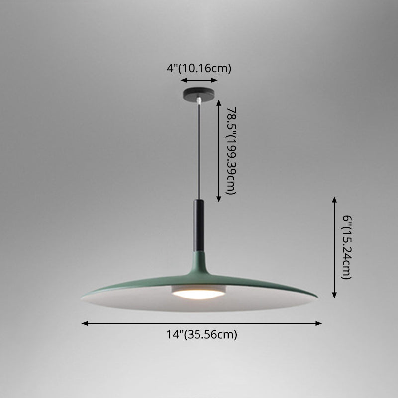 Flying Saucer LED -Suspensionslampe Neuheit Minimalist Metal Restaurant Hanging Anhänger