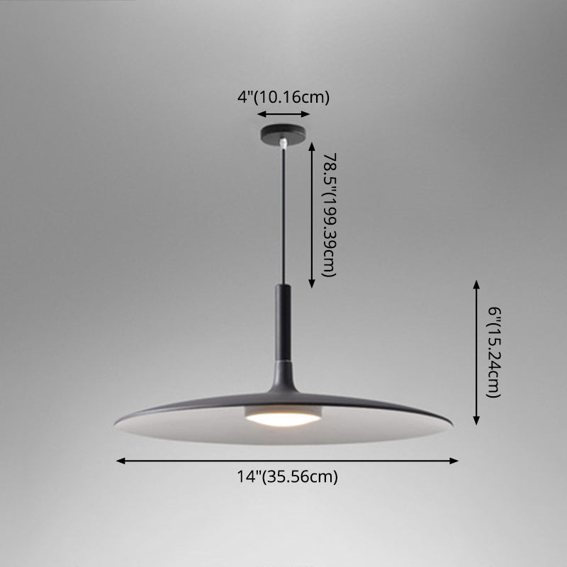 Flying Saucer LED -Suspensionslampe Neuheit Minimalist Metal Restaurant Hanging Anhänger