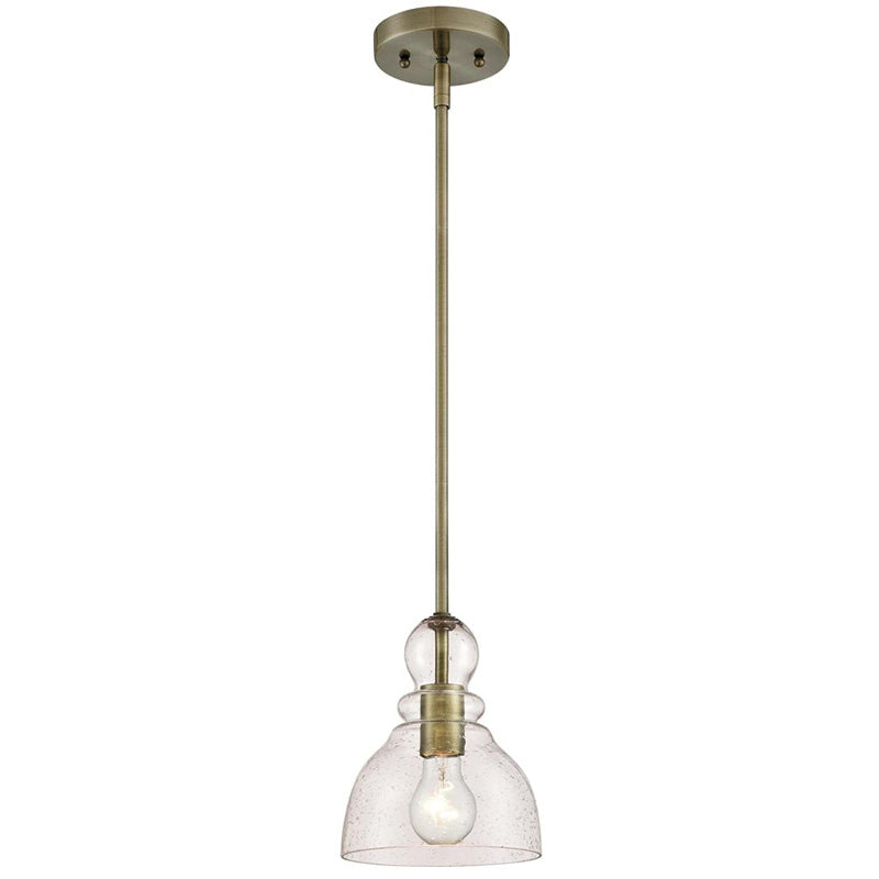 Lampada a sospensione a forma di zucca industriale Light a pendente in vetro a 1 bulbo per tara da pranzo