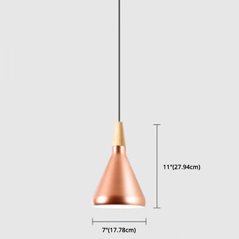 Multi Color Optional Simplicity Pendant Light Nordic Macaroon Aluminum Lampshade 1-Light Hanging Light for Kitchen