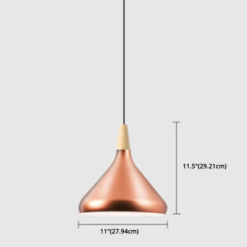 Multi Color Optional Simplicity Pendant Light Nordic Macaroon Aluminum Lampshade 1-Light Hanging Light for Kitchen