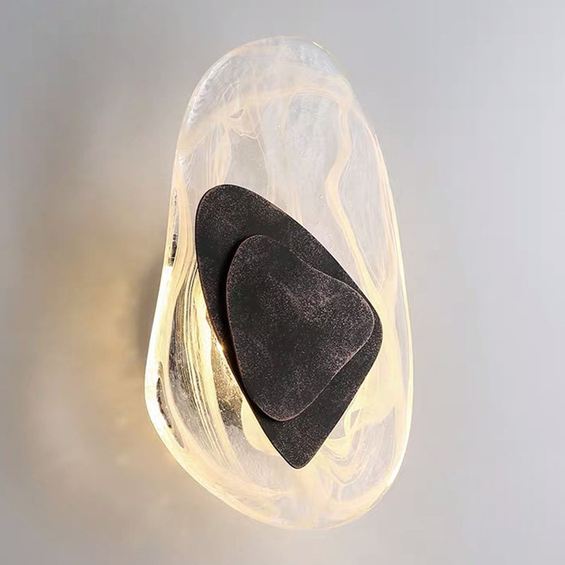 Modern Nordic Sconce Light Fixture 1 Light Glass Wall Mount Lighting Light Luxury Sconce for Bedroom