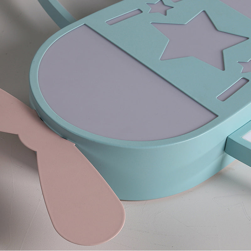 Éclairage encastré plat rose / bleu Éclairage encastré LED moderniste en métal, lumière chaude / blanche, 19,5 pouces / 25,5 pouces de large