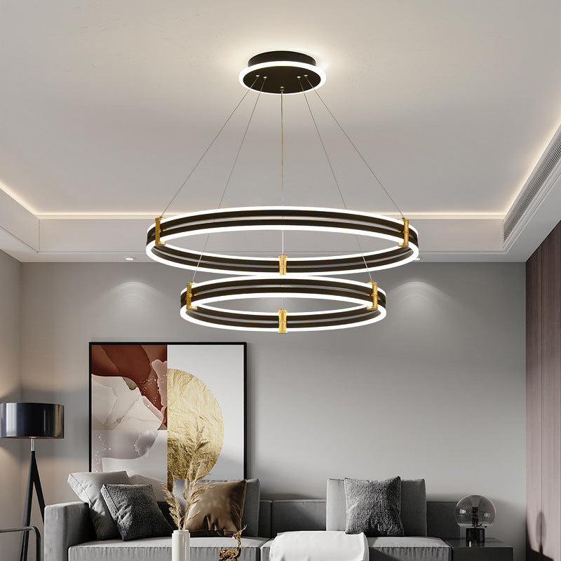 Lampone a LEDELIE LEDELIER MODERNA LUCE A 3-COLOR LIGHT ALLUMINUM ALLUMINUM ALLUMINIO LUCE PENSI