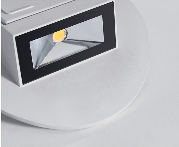 Iluminación de pared redonda de pared de pared de estilo moderno de estilo 7W para dormitorio para dormitorio