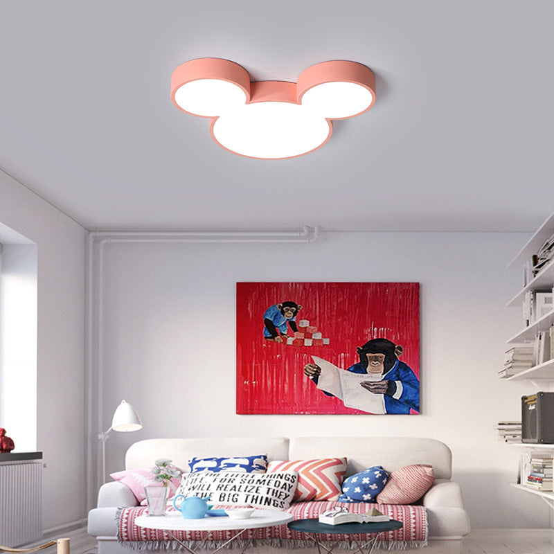 Cartoon Close To Ceiling Lighting Fixture Modern Acrylic LED Flush Mounted Ceiling Light