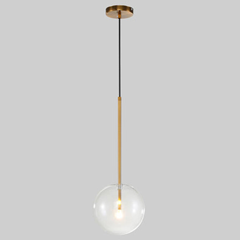 Luminaire suspendu en verre globe