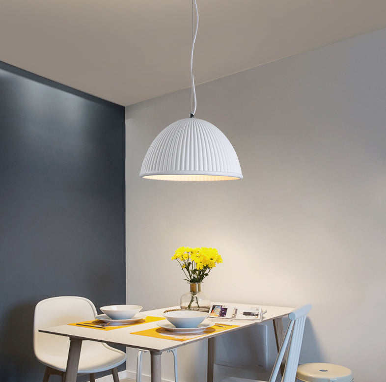 Luce a sospensione a costine Light Minimalist Minimalist Resin Aione per sala da pranzo per sala da pranzo