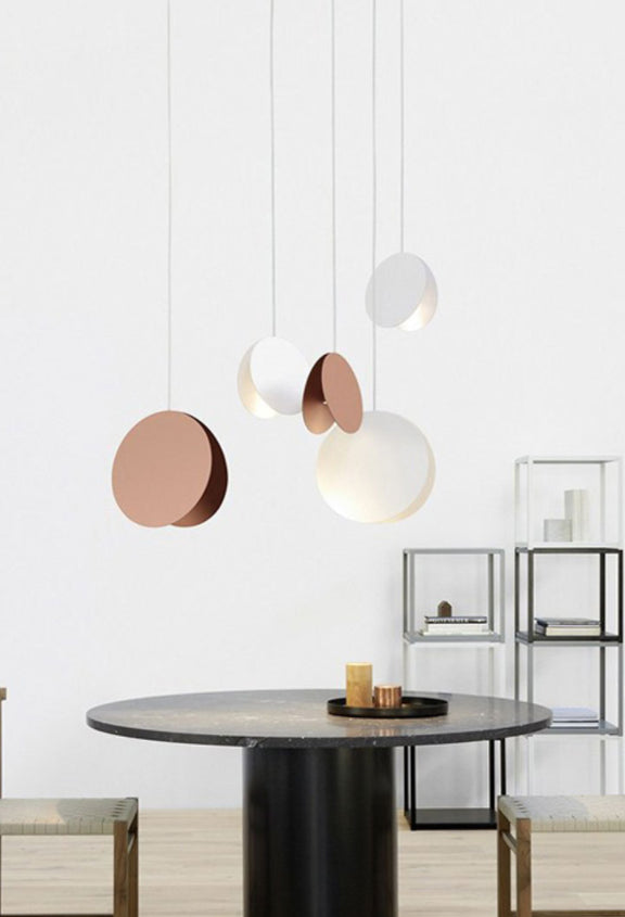 Folded Dinning Room Hanging Light Fixture Metal Contemporary Pendant Lighting Fixture