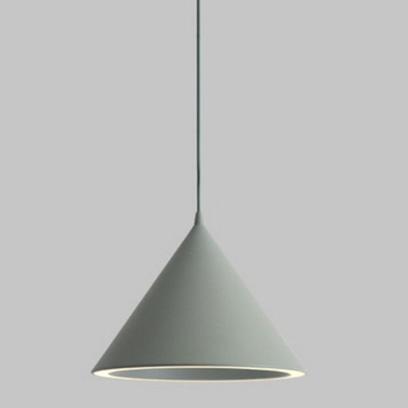 Conical Pendant Lighting Fixture Minimalist Style LED Metal Hanging Ceiling Light