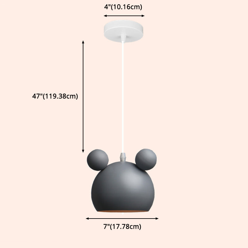 Aione a pendente a semicerbaro Sottonatura in stile minimalista in metallo il ciondolo di illuminazione