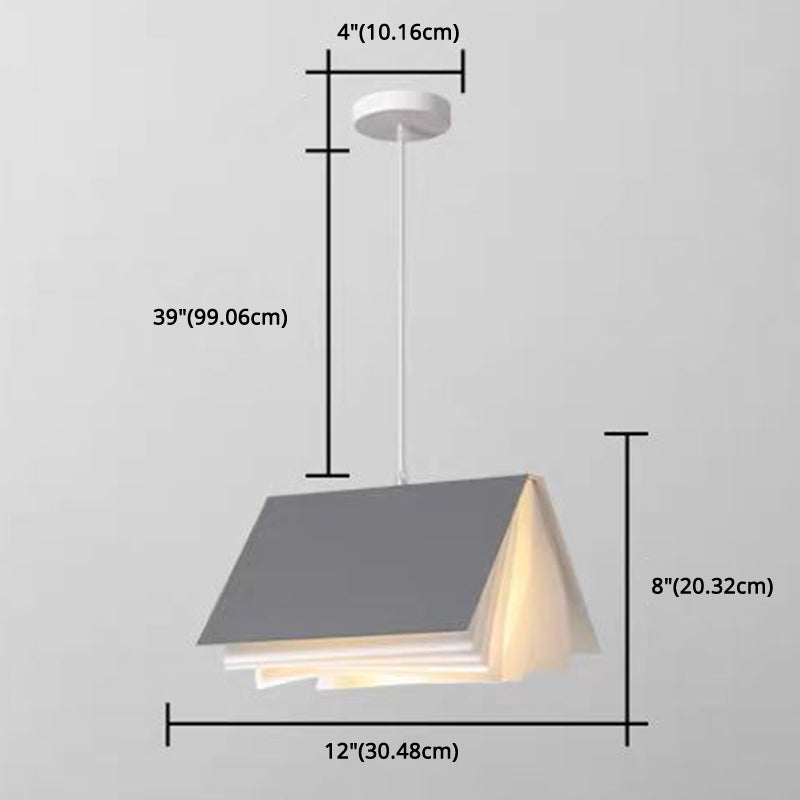 Rectangle Pendant Light Fixture Modern Style Metal Dinning Room Suspension Pendant