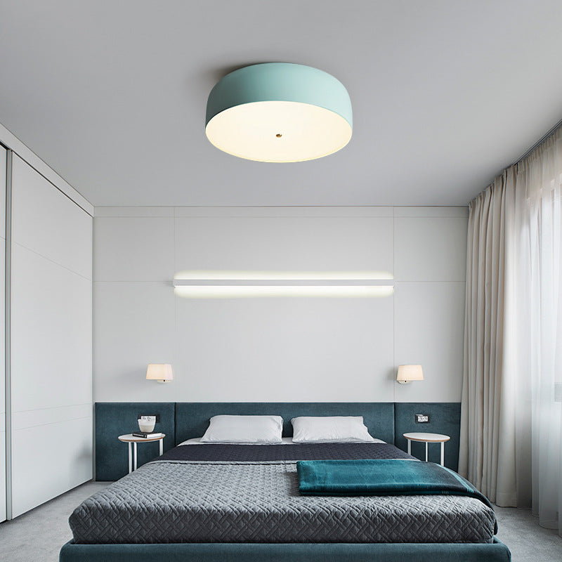Circle Flush Mount Ceiling Light Fixture Nordic Style Metal Flush-Mount Light Fixture