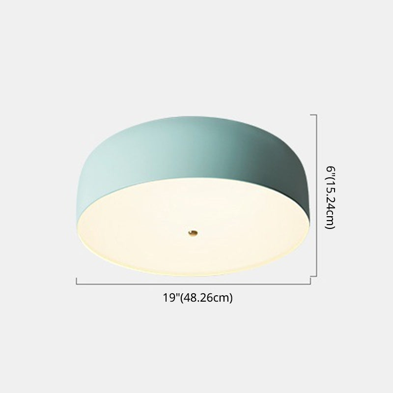 Circle Flush Mount Ceiling Light Fixture Nordic Style Metal Flush-Mount Light Fixture