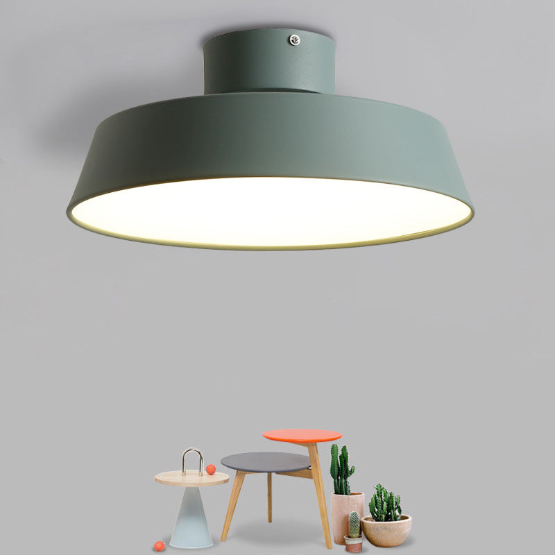 Acrylic Circle Ceiling Mount Light Fixture Nordic Style LED Close To Ceiling Lamp