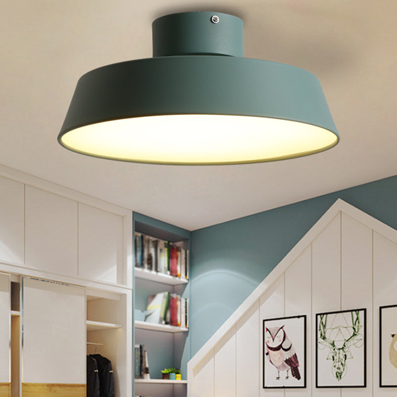 Acrylic Circle Ceiling Mount Light Fixture Nordic Style LED Close To Ceiling Lamp